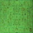 thumbnail image 1 of Ahgly Company Indoor Square Oriental Green Industrial Area Rugs, 5' Square, 1 of 4