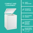 thumbnail image 3 of Koolatron Congélateur Coffre Compact 3,5 Pi3 (99 L) Blanc, Dégivrage Manuel, 3 of 7