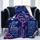 thumbnail image 2 of LHSHID Happy 40th Birthday Gifts Blanket for Men 40th Birthday 40th Gift Idea Throw Blankets for Husband Him Dad Friends 40th Birthday Flannel Throw Blankets for Bed Sofa 50x60in, 2 of 6