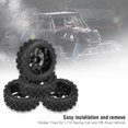 thumbnail image 2 of LYUMO 4pcs/set Racing Off-Road Vehicle Tires Rubber Tyre Wheel Rim for RC 1:10 Car Part, 1/10 Off-road Tires, RC Accessory, 2 of 8