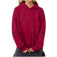 thumbnail image 2 of Heisall Womens Hoodies Halloween Print Hooded Longline Sweatshirts Long Sleeve Pocket 2025 New Arrival Autumn Winter, 2 of 3
