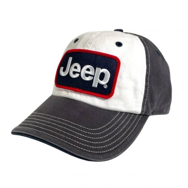 Gorra Jeep Premium de sarga china lavada con parche bordado