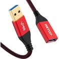 thumbnail image 2 of USB 3.0 Extension Cable Short 1FT (2-Pack), RIITOP USB 3.0 Type A Male to Female Extender 5Gbps Nylon Braided Cord, 2 of 6