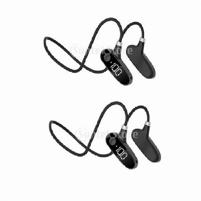 2x Auriculares Inalámbricos Corrientes de La Conducción de de Auriculares para Conducir El Gimnasio, Micrófono Incorporado