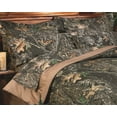 thumbnail image 2 of New Break Up Polycotton Camo Comforter with 100% Polyester Filling, Rustic & Forest Themed Comforter Set by Visi-One, Dark Green, 2 of 3