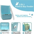 thumbnail image 3 of Yirtree Rabbit Hay Feeder, Bunny Feeder Rabbit Guinea Pig Hay Feeder 2 in 1 Hay Food for Guinea Pig Bunny Rabbit Food Hay Feeder Small Animals Food Hay Feeder, 3 of 8