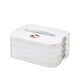 thumbnail image 1 of Caja de almacenamiento portátil para bolas de masa de gran capacidad, caja de almacenamiento combinada de múltiples capas con temporizador, caja de wonton para refrigerador de cocina, 1 of 6
