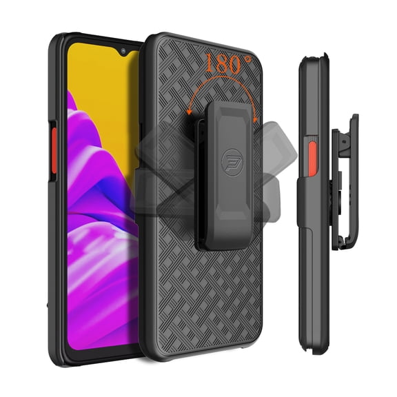 Samsung Galaxy XCover6 Pro 5G. Slim Line Case with Kickstand and Belt Clip Holster Combo Includes Screen Protector by Wireless ProTech