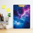 thumbnail image 2 of FORMRS Acrylic Clipboard with Low Profile Clip Standard A4 Letter Size, 12.5" x 9", Galaxy Pattern, 2 of 8