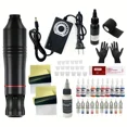 thumbnail image 3 of Kit de tatuaje, juego completo, máquina de tatuaje rotativa inalámbrica, kit de pluma, interfaz CC con agujas de cartucho, juego de tatuaje de maquillaje permanente, 3 of 4