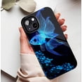 thumbnail image 5 of Glowing Neon Blue Fish Pattern Phone Case for Ocean Lovers Art Fans Compatible with iPhone 11/12/13/14/15/16 (Pro Max/Plus), 5 of 9