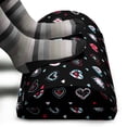 thumbnail image 3 of Love Foot Rest, Valentine's Day Themeds Love Hand Drawn Heart Pattern Wedding Inspired, Non-Slip Backing Adjustable Ergonomic Memory Foam Leg Support for Office, Multicolor, by Ambesonne, 3 of 5