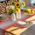 thumbnail image 4 of Red Grey Ombre Round 13 Inch Placemats Set of 6, Modern Gradient Abstract Art HeatResistant Non Slip Place Mats for Dining Table, Wipeable Braided Kitchen Table Mats for Housewarming, 4 of 9