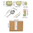 thumbnail image 3 of Classic Kitchen Accessories, Japan Matcha Set Matcha Whisk Matcha Bowl with Pouring Spout Matcha Whisk Holder Tea Making Kit. 1 Japanese Tea Set Matcha Color Color Box Packing 5pc, 3 of 9