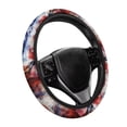 thumbnail image 6 of Uorisanigo American Flag 15 Inch Steering Wheel Cover Horse Print Car Steering Wheel Protector for Women Easy to Install Car Steering Wheel Cover for Winter Car Accessories Gift for Holiday, 6 of 8
