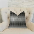 thumbnail image 2 of Plutus 22" x 22" Paramount Luxury Throw Pillow in Gray and Black, 2 of 3