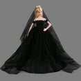 thumbnail image 1 of 1 paquete de ropa y accesorios para muñecas hechos a mano que incluyen 5 vestidos de novia para muñecas de 11,5 pulgadas (negro), 1 of 5