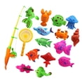 thumbnail image 3 of Juego de Modelo de pez Sunnimix 2x15 piezas Juguete magnético para baño de pesca para bebé, 3 of 6