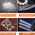 thumbnail image 5 of 100Pcs Jewelry Bag Self Seal Plastic Zipper Bag Clear PVC  Clarity Tarnish Prevention Small Sealed Bag Resealable packaging or Storage Arrangement of Jewelry Earrings and Rings, 5 of 8