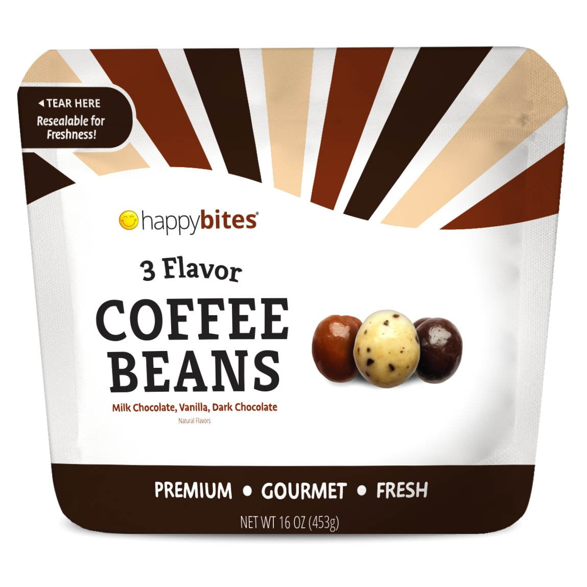 3 Flavor Covered Coffee Beans