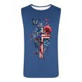 thumbnail image 4 of Camiseta sin mangas de cuello redondo para hombre, ropa de ocio, fitness, para el hogar, pijamas, camiseta con estampado de moda a color, blusa deportiva de poliéster para hombre, 4 of 5