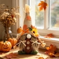 thumbnail image 4 of Vintage Faceless Gnome Scarecrow Decor, Hand Sewn Linen & Straw Fall Thanksgiving Tabletop Figurine, Rustic Farmhouse Mantel Window Sill Display Statue, Lazyguy, 4 of 6