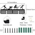 thumbnail image 2 of Track & Field Medal Holder Display Medal Hanger Sports Rack Wall Mount Frame Iron Decor Medal Hangers Organizer for Hanging Medals Running Jumping Throwing Medalist Awards 15.7 x 5.9Inch, 2 of 7