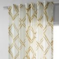 thumbnail image 3 of Normandy Gold Printed Faux Linen Sheer Curtain (1 Panel), Normandy Gold, 50W X 120L, 3 of 9
