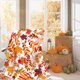 thumbnail image 1 of ¡Oferta! Decoración otoñal de Dainzusyful, manta otoñal para el Festival de Acción de Gracias, calabaza de peluche otoñal, manta de lana de felpa para picnic, manta navideña con hojas naranjas y, 1 of 4