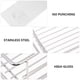 thumbnail image 3 of unbranded 1Jgo Repisa De Acero 304 Sin Clavos Para Cocina Montaje En Pared Plata Duradera, 3 of 7