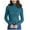 32#Turquoise, variant on Ribbed Turtleneck Tops for Women Long Sleeve Stretch Thermal, Lightweight Base Layer Undershirt Blue ONE SIZE