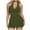 Army Green, variant on Dezsed Two Piece Swimsuit for Women Tummy Control Swim Dress Ruched Ruffle Bathing Suit Swimwear Top with Bottom Navy XXL
