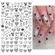 thumbnail image 4 of 8 Sheets Heart Nail Art Stickers Decals - Valentines Day Nail Decals 3D Self-Adhesive Valentine's Day Nail Art Supplies Valentine's Day Series Women, 4 of 4