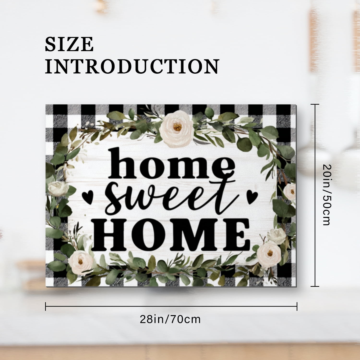 Stovetop Cover for Electric Stove, Sweet Home White Flowers Non-stick Square Glasstop Stove Covers, Oilproof Waterproof Modern Decoration Mat For Kitchen RV (28×20 Inch)