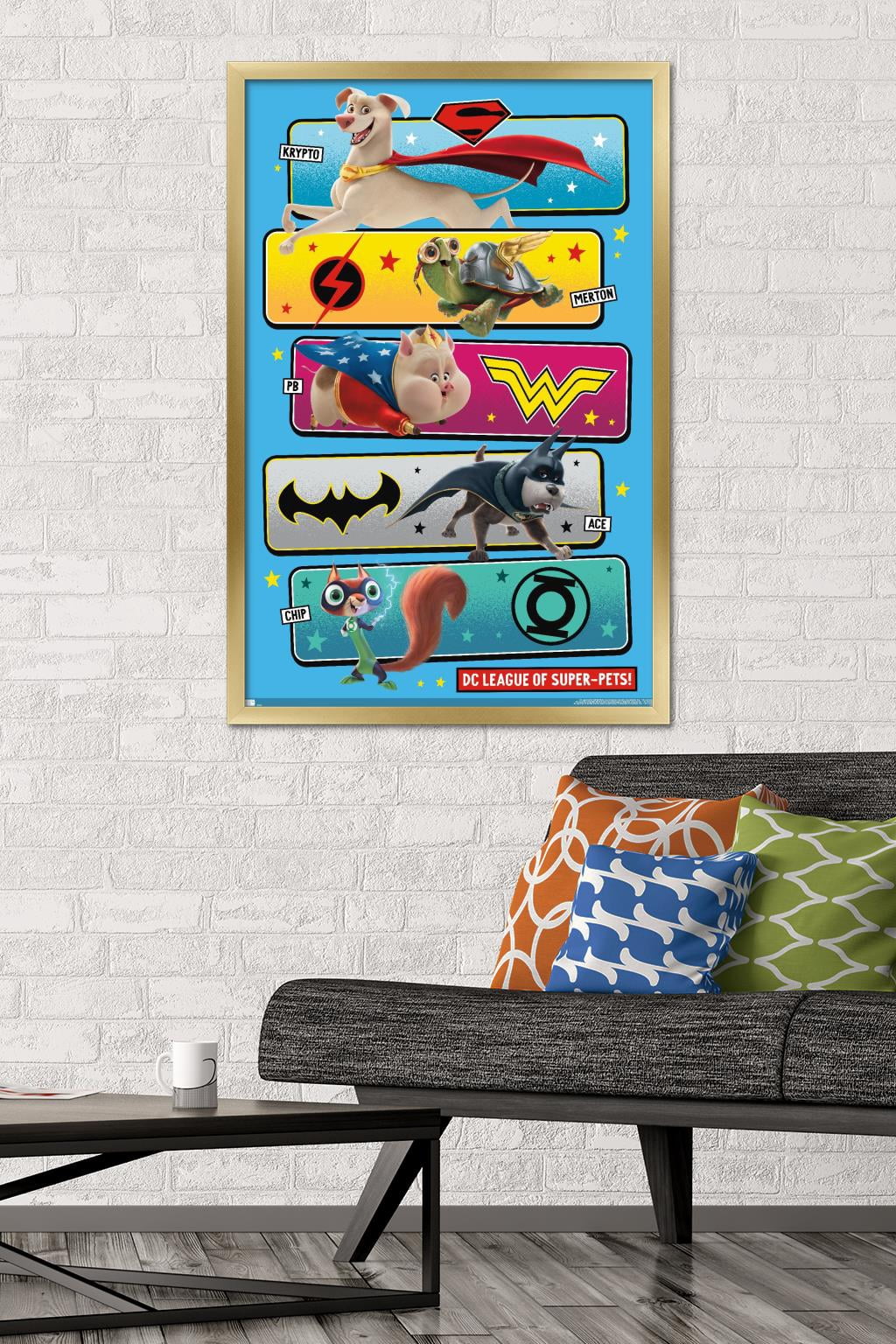 DC League of Super-Pets - The Pets Wall Poster, 22.375" x 34" Framed