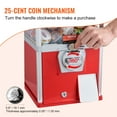 thumbnail image 3 of KFFKFF 25"H Gumball Machine Vending Coin Bank Vintage Gumballs Dispenser PS Red, 3 of 6