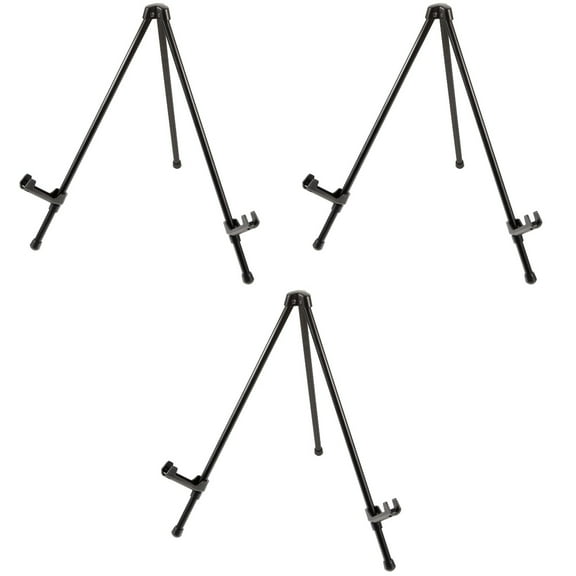 Masteelf 3pcs Tabletop Easel Iron Easel Painting Display Easel Foldable Easel Pictures Display Easel