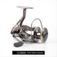 thumbnail image 2 of Carrete de Pesca Luya, Rueda Giratoria de Metal para Lanzamiento A Larga Distancia, Carrete Giratorio, Engranaje para Carrete (Bola de Agarre de Goma Suave), B, 2 of 8