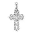 thumbnail image 4 of Sterling Silver Filigree Cross Pendant Necklace for Men and Women with Milgrain Detail and Polished Finish Spiritual Religious Jewelry, 4 of 6