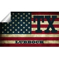 thumbnail image 2 of Lubbock TX Texas Lubbock County Vintage US Flag Decal Bumper Sticker 3M Vinyl 3" x 5", 2 of 3