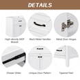 thumbnail image 6 of 36" Bathroom Vanity without Sink, Modern Bathroom Storage Cabinet with One Cabinet and Drawers, Bathroom Vanity Base Only, Solid Frame and MDF Board, Easy to Install, White, 6 of 7