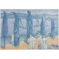 thumbnail image 2 of Henri-Edmond Cross 24x18 Gold Ornate Framed and Double Matted Museum Art Print Titled - The Promenade (Landscape with Cypresses) (1897), 2 of 4