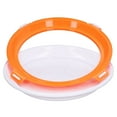 thumbnail image 4 of Plateau de conservation des aliments, plateau de stockage des aliments réutilisable de qualité alimentaire, récipient de stockage des aliments rond avec couvercle d'étanchéité(ORANGE), 4 of 14