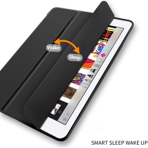 KenKe Nouvel iPad 7ème Génération 10,2 "Cas 2019 avec Porte-Crayon Mince Léger Smart Shell Stand Couvercle Auto