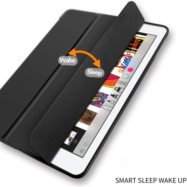 KenKe New iPad 7th Generation 10.2" Case 2019 with Pencil Holder Slim Lightweight Smart Shell Stand Cover Auto