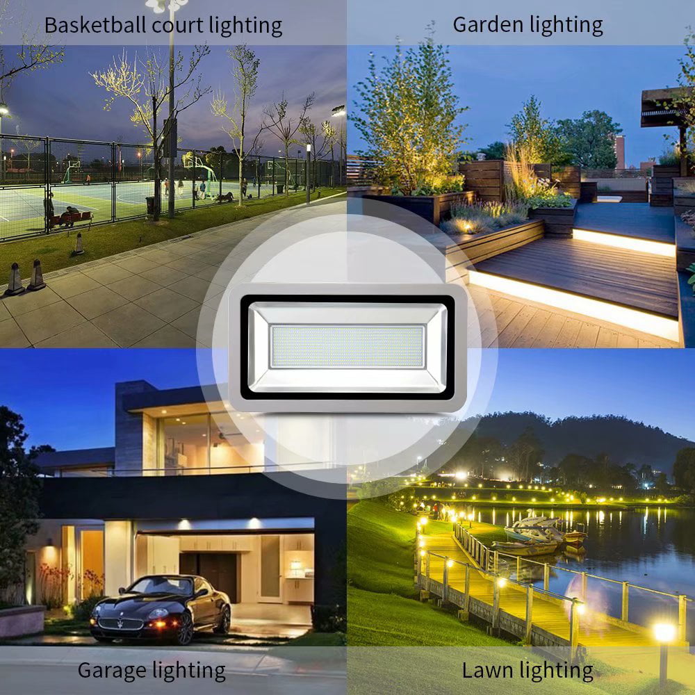 500W Cool White LED Flood Light Super Bright Outdoor Spotlight Garden Lamp 110V 