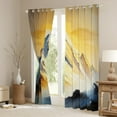 thumbnail image 3 of Feelyou Teens Mountain Black Out Curtains, Rustic Farmhouse Scenery Curtains Pack of 2 (42x63 Each), Modern Oil Printing Bedroom Curtains, Blackout Curtains Bedroom Decor, 3 of 6