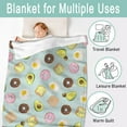 thumbnail image 5 of Cute Avocado Blanket - Ultra Soft Cartoon Avocado Throw Blanket for All Season - Avocado Decor for Daycare/Infant/Stroller - Avocado Gift Ideas for Toddlers Boys Girls,30"x40"-Toddlers/Crib Size, 5 of 6