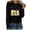 Black, variant on Tejiojio Christmas Matching Women Christmas Casual Long Sleeve O-neck beer Sweatshirt Pullover Blouse