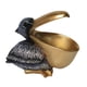 thumbnail image 3 of Figura de pelícano, estatua de pájaro, adorno de escritorio de resina moderno, multifunción, estilo nórdico Negro, 3 of 9